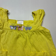 Load image into Gallery viewer, Girls Tiny Little Wonders, yellow cotton summer top, butterflies, EUC, size 00,  