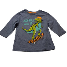 Load image into Gallery viewer, Boys Tilt, cotton long sleeve tee / top, dinosaur, EUC, size 1,  