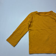 Load image into Gallery viewer, Unisex Tu, yellow cotton long sleeve tee / top, EUC, size 0,  