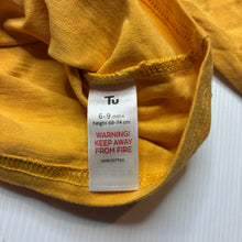 Load image into Gallery viewer, Unisex Tu, yellow cotton long sleeve tee / top, EUC, size 0,  