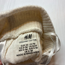 Load image into Gallery viewer, Unisex H&amp;M, ribbed organic cotton leggings / bottoms, EUC, size 0000,  