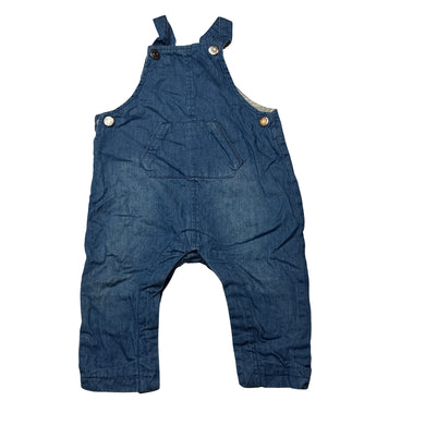 Unisex Seed, lined cotton overalls / dungarees, GUC, size 00,  