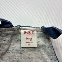 Load image into Gallery viewer, Unisex Seed, lined cotton overalls / dungarees, GUC, size 00,  