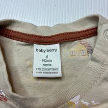 Load image into Gallery viewer, Unisex Baby Berry, cotton long sleeve tee / top, farmyard, EUC, size 0,  