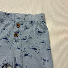Load image into Gallery viewer, Unisex Dymples, cotton leggings / bottoms, seagulls, EUC, size 000,  
