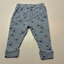Load image into Gallery viewer, Unisex Dymples, cotton leggings / bottoms, seagulls, EUC, size 000,  