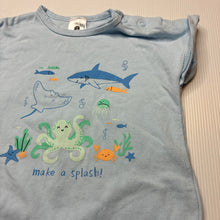Load image into Gallery viewer, Unisex Dymples, stretchy romper, sea creatures, EUC, size 0,  