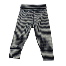 Load image into Gallery viewer, Unisex Country Road, navy &amp; white stripe leggings / bottoms, GUC, size 2,  