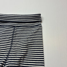 Load image into Gallery viewer, Unisex Country Road, navy &amp; white stripe leggings / bottoms, GUC, size 2,  