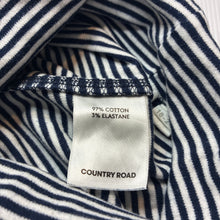 Load image into Gallery viewer, Unisex Country Road, navy &amp; white stripe leggings / bottoms, GUC, size 2,  