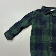 Load image into Gallery viewer, Boys H&amp;M, flannel cotton long sleeve shirt, wash fade, FUC, size 1,  
