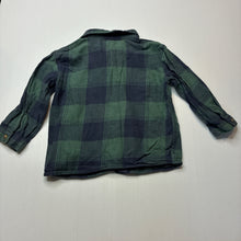 Load image into Gallery viewer, Boys H&amp;M, flannel cotton long sleeve shirt, wash fade, FUC, size 1,  