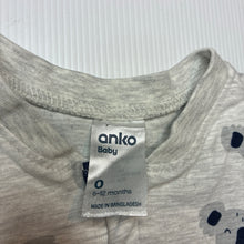 Load image into Gallery viewer, Unisex Anko, soft feel stretchy zip romper, koalas, EUC, size 0,  