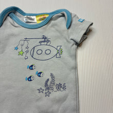 Load image into Gallery viewer, Boys The Little Sheep, cotton bodysuit / romper, submarine, FUC, size 0000,  