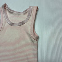 Load image into Gallery viewer, Girls Anko, pink &amp; white cotton singlet top, GUC, size 0000,  