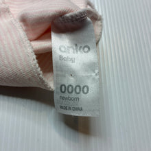 Load image into Gallery viewer, Girls Anko, pink &amp; white cotton singlet top, GUC, size 0000,  