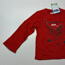 Load image into Gallery viewer, Boys La Compagnie Des Petits, cotton long sleeve tee / top, tiger, NEW, size 1-2,  