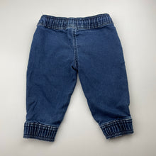 Load image into Gallery viewer, Girls Anko, embroidered knit stretch denim pants, elasticated, EUC, size 1,  