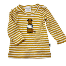 Load image into Gallery viewer, Boys Marquise, cotton long sleeve tee / top, dog, EUC, size 00,  