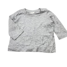 Load image into Gallery viewer, Unisex Baby Berry, grey marle long sleeve tee / top, GUC, size 000,  