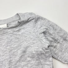 Load image into Gallery viewer, Unisex Baby Berry, grey marle long sleeve tee / top, GUC, size 000,  