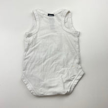 Load image into Gallery viewer, Unisex Bonds, white stretchy singletsuit romper, EUC, size 0000,  