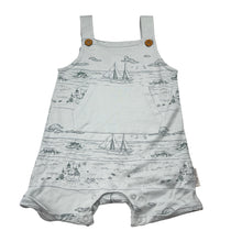 Load image into Gallery viewer, Unisex Aster &amp; Oak, soft feel organic cotton overalls / romper, EUC, size 1,  
