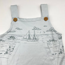 Load image into Gallery viewer, Unisex Aster &amp; Oak, soft feel organic cotton overalls / romper, EUC, size 1,  