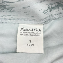 Load image into Gallery viewer, Unisex Aster &amp; Oak, soft feel organic cotton overalls / romper, EUC, size 1,  