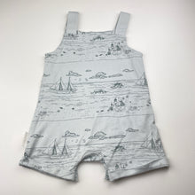 Load image into Gallery viewer, Unisex Aster &amp; Oak, soft feel organic cotton overalls / romper, EUC, size 1,  