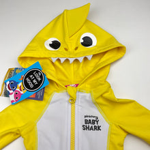 Load image into Gallery viewer, Unisex Pinkfong, BABY SHARK UPF 50+ rashie suit / surfsuit, NEW, size 000,  
