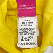 Load image into Gallery viewer, Unisex Pinkfong, BABY SHARK UPF 50+ rashie suit / surfsuit, NEW, size 000,  