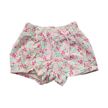 Load image into Gallery viewer, Girls Dymples, floral cotton shorts, elasticated, EUC, size 000,  