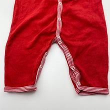 Load image into Gallery viewer, Boys Petit Bateau, red cotton romper, dragon, GUC, size 00,  