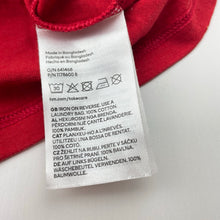 Load image into Gallery viewer, Girls H&amp;M, red cotton casual dress, hearts, GUC, size 0, L: 38.5cm