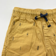 Load image into Gallery viewer, Boys Anko, yellow cotton shorts, elasticated, GUC, size 2,  