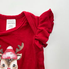 Load image into Gallery viewer, Girls Baby Berry, cotton Christmas bodysuit / romper, EUC, size 0000,  