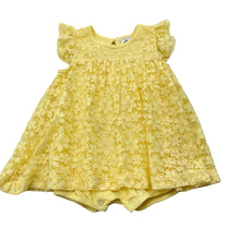 Load image into Gallery viewer, Girls Baby Berry, floral lace romper dress, EUC, size 1,  