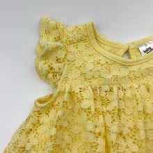 Load image into Gallery viewer, Girls Baby Berry, floral lace romper dress, EUC, size 1,  