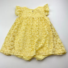 Load image into Gallery viewer, Girls Baby Berry, floral lace romper dress, EUC, size 1,  