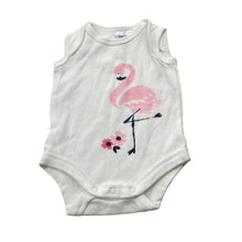 Load image into Gallery viewer, Girls Target, cotton singletsuit / romper, flamingo, EUC, size 00000,  
