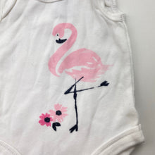 Load image into Gallery viewer, Girls Target, cotton singletsuit / romper, flamingo, EUC, size 00000,  