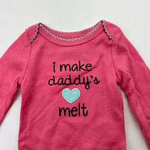 Load image into Gallery viewer, Girls BABIES R US, cotton bodysuit / romper, dad, EUC, size 00000,  
