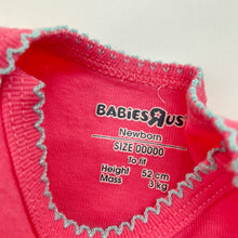 Load image into Gallery viewer, Girls BABIES R US, cotton bodysuit / romper, dad, EUC, size 00000,  