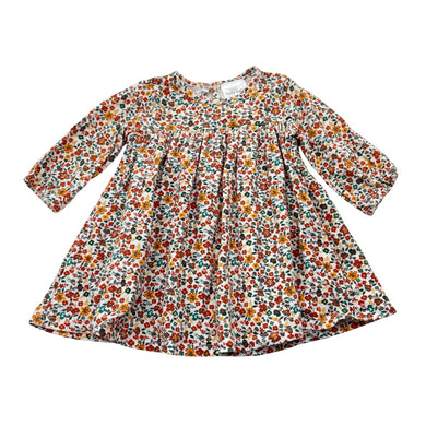 Girls Baby Baby, floral casual long sleeve dress, EUC, size 00, L: 33cm