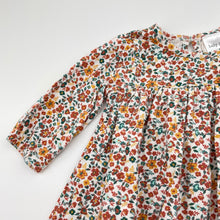 Load image into Gallery viewer, Girls Baby Baby, floral casual long sleeve dress, EUC, size 00, L: 33cm