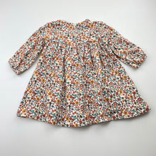 Load image into Gallery viewer, Girls Baby Baby, floral casual long sleeve dress, EUC, size 00, L: 33cm