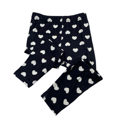 Girls SHEIN, lightweight stretchy leggings, hearts, EUC, size 1,  
