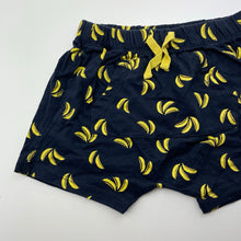 Load image into Gallery viewer, Unisex Target, navy cotton shorts, elasticated, bananas, EUC, size 1,  