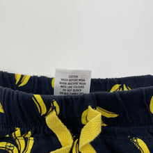 Load image into Gallery viewer, Unisex Target, navy cotton shorts, elasticated, bananas, EUC, size 1,  